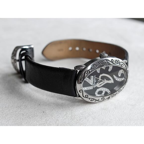 Brighton Cadiz Ladies Watch Vintage Retired Oval Face Rhinestone Crystal Works - Picture 3 of 8